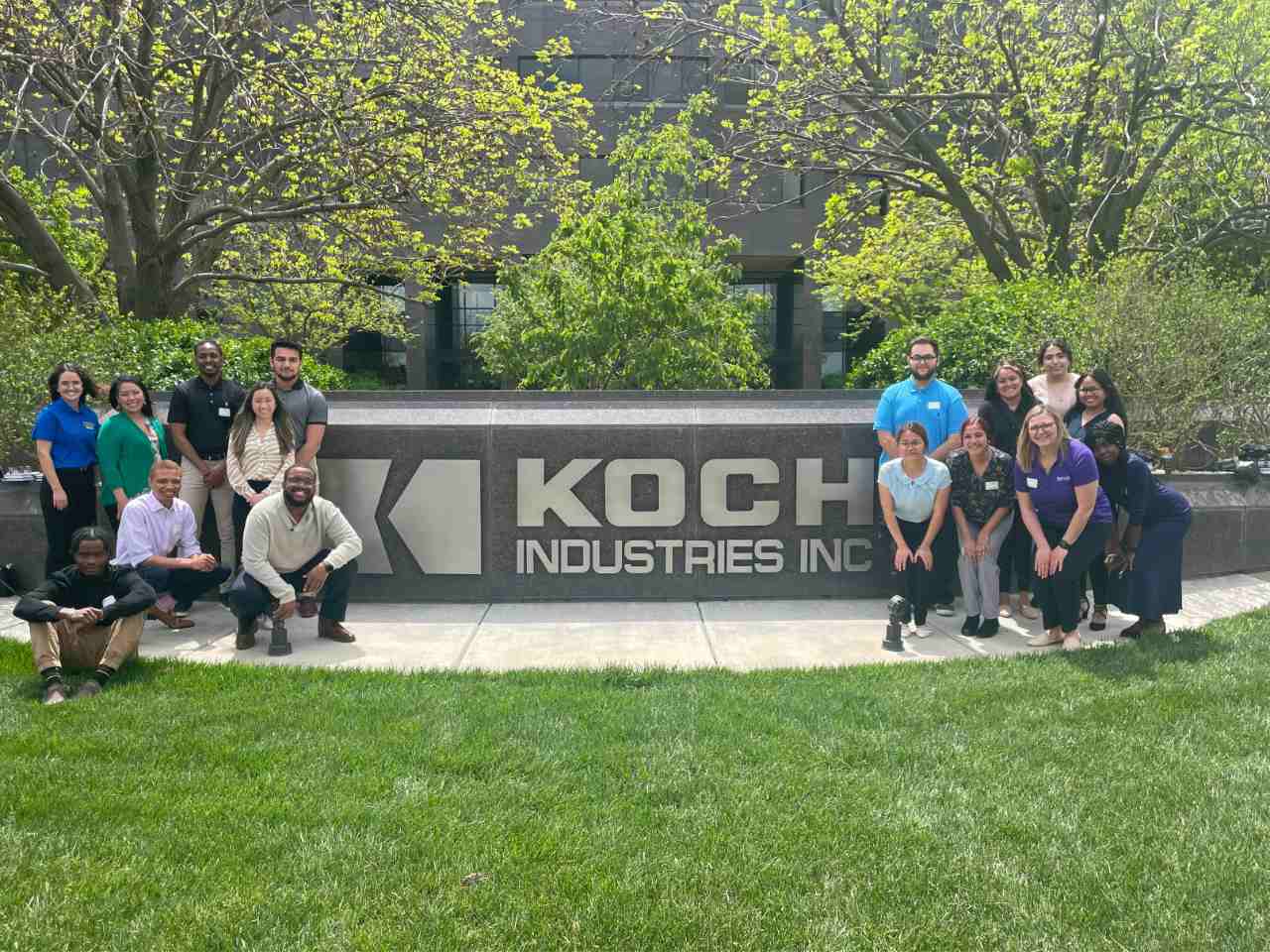 Students visiting Koch Industries in Spring 2022