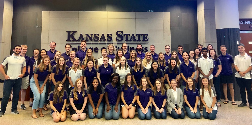 student ambassadors posing in matching polos